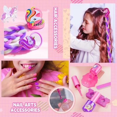 Real Washable Make Up Set with Storage Case for Girls