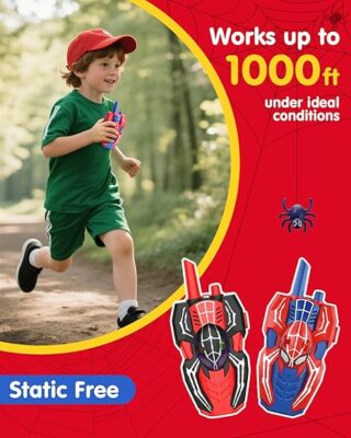Spider Hero Walkie Talkies for Kids 2 Pack Indoor & Outdoor Toys