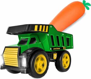 Steel Dump Truck with Bonus Squishy Carrot