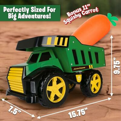 Steel Dump Truck with Bonus Squishy Carrot