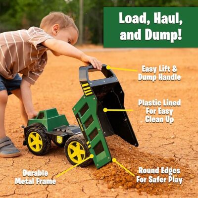 Steel Dump Truck with Bonus Squishy Carrot