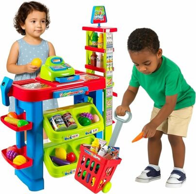 Supermarket Playset for Kids Grocery Store