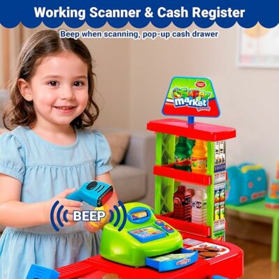 Supermarket Playset for Kids Grocery Store