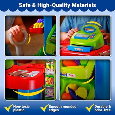 Supermarket Playset for Kids Grocery Store