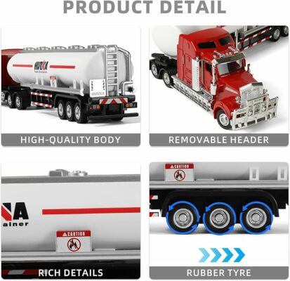 Tanker Semi Truck Toy Kenworth W900 Diecast Model Trucks
