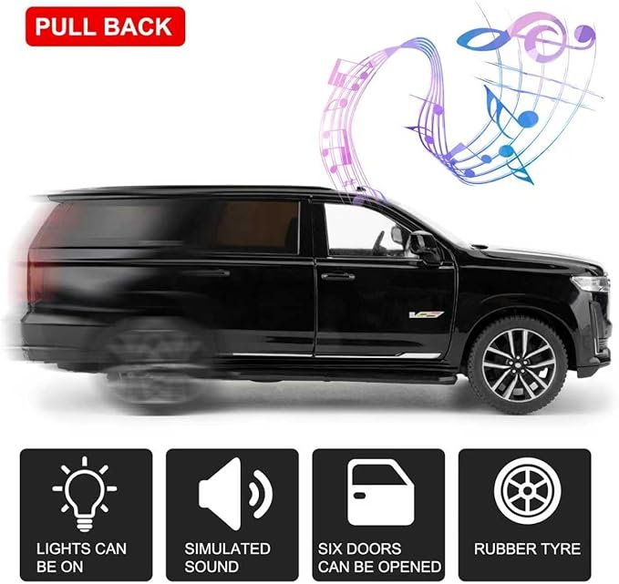 Toy Car Compatible for Escalade SUV Model Diecast Collectible Car Toy Car Compatible for Escalade SUV Model Diecast Collectible Car