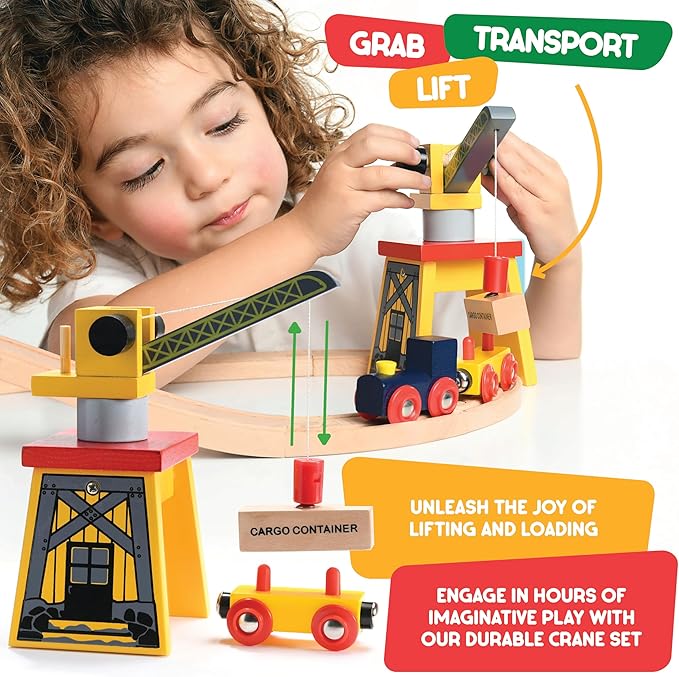 Wooden Train Set 38 Pieces Track Set Wooden Train Set 38 Pieces Track Set