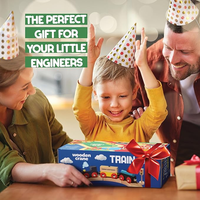 Wooden Train Set 38 Pieces Track Set Wooden Train Set 38 Pieces Track Set