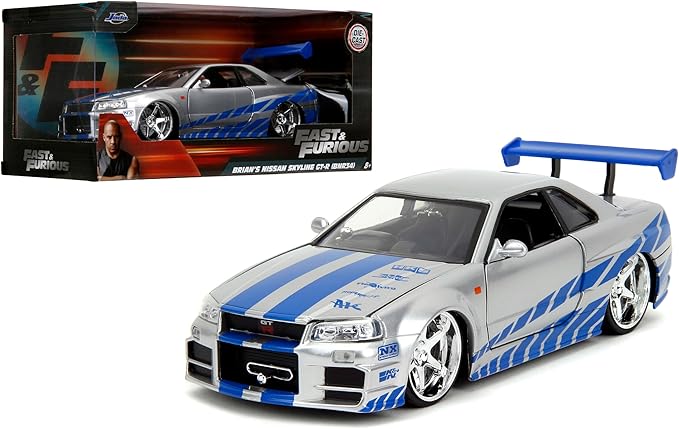 Fast & Furious Brian’s 2002 Nissan Skyline R34 Die-cast Car