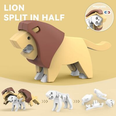 Magnetic Animal Building Toys 3D Puzzle Animals for Kids