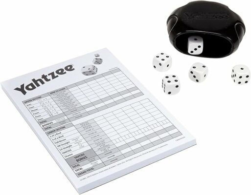 Hasbro Gaming Yahtzee Game Fast-Playing Dice Games for Kids