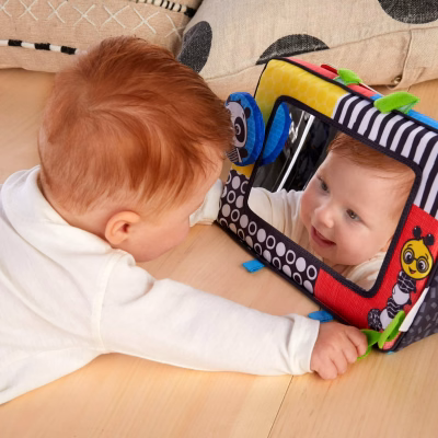 Baby Einstein Flip for Art High Contrast Floor Activity Mirror with Take Along Cards