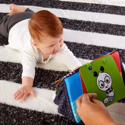 Baby Einstein Flip for Art High Contrast Floor Activity Mirror with Take Along Cards