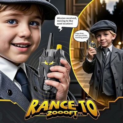 Batman Walkie Talkies for Kids with Flashing Eye Lights