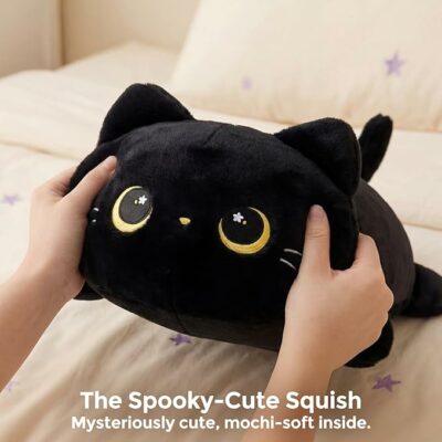 Cute Black Cat Plush Pillow Stuffed Animal