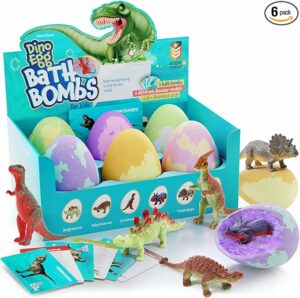 Dino Egg Bath Bombs for Kids Easter Basket Stuffers