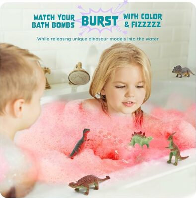 Dino Egg Bath Bombs for Kids Easter Basket Stuffers