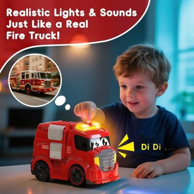 Emergency Cars Preschoolers Fire Engine for Kids Remote Control