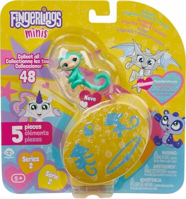 Fingerlings Minis Series 3 Figures Plus Bonus Bracelet & Charm Multicolor