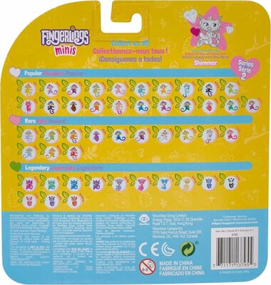 Fingerlings Minis Series 3 Figures Plus Bonus Bracelet & Charm Multicolor