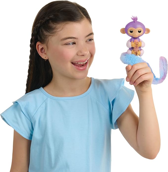 Fingerlings Snuggle Tails Interactive Purple Monkey 6 Fingerlings Snuggle Tails Interactive Purple Monkey