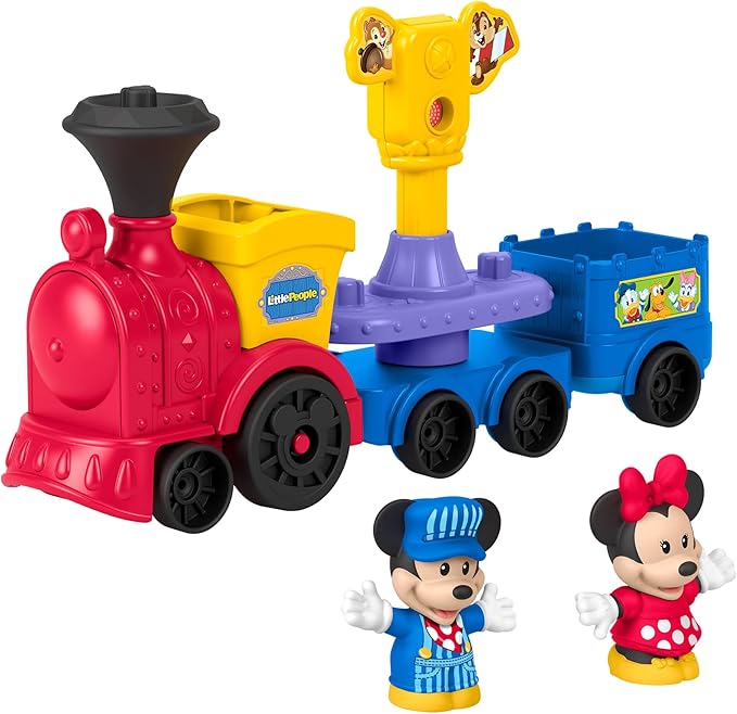 Fisher-Price Disney Jr Mickey & Minnie Musical Train with 2 Figures