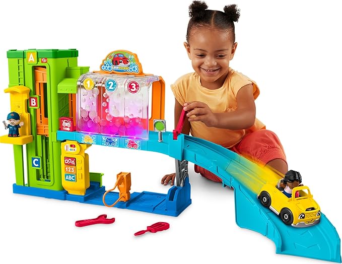 Fisher Price Learning Garage with Smart Stages Plus Toy Car and Ramp for Kids