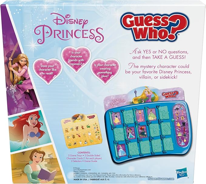 Hasbro Gaming Guess Who Disney Princess Edition Kids Board Game Hasbro Gaming Guess Who Disney Princess Edition Kids Board Game