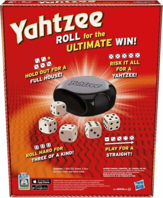 Hasbro Gaming Yahtzee Game Fast-Playing Dice Games for Kids