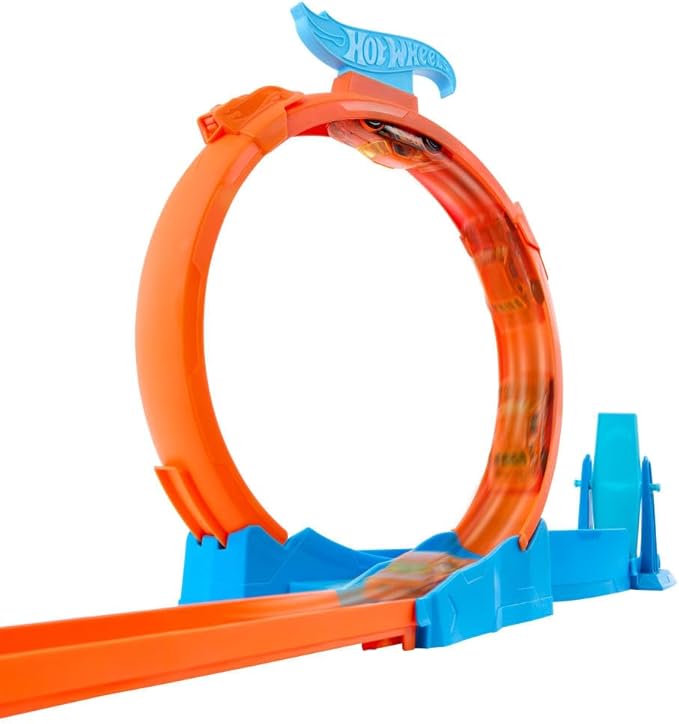 Hot Wheels Toy Car Track Set Triple Loop Pack & 1:64 Scale Vehicle Hot Wheels Toy Car Track Set Triple Loop Pack & 1:64 Scale Vehicle