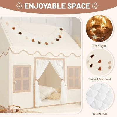 Kids Play Tent Indoor with Mat for Kids