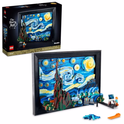 LEGO Ideas Vincent Van Gogh The Starry Night 3D Puzzle Building Set