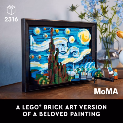LEGO Ideas Vincent Van Gogh The Starry Night 3D Puzzle Building Set