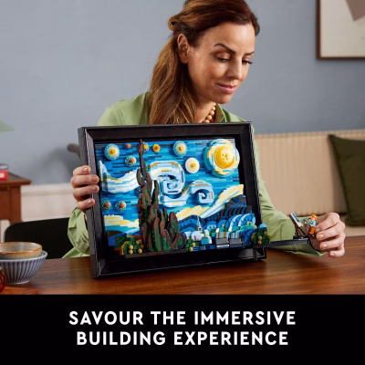 LEGO Ideas Vincent Van Gogh The Starry Night 3D Puzzle Building Set