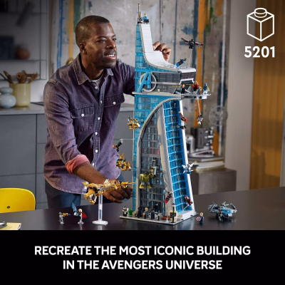 LEGO Marvel Avengers Tower Building Kit for Kids