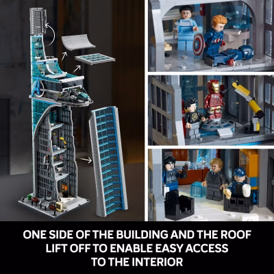 LEGO Marvel Avengers Tower Building Kit for Kids