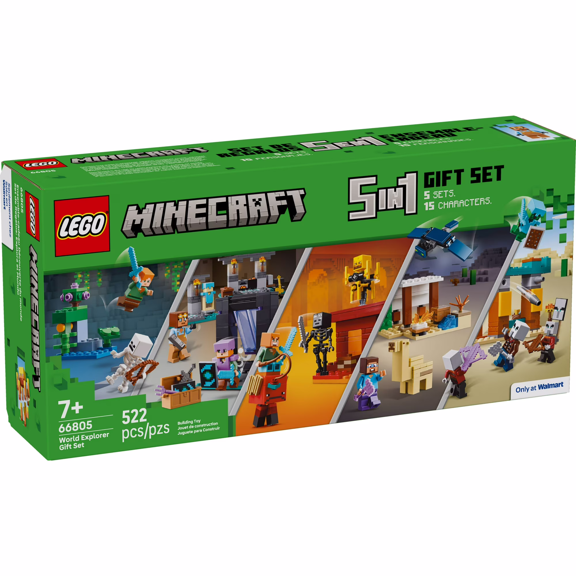 LEGO Minecraft Gift Set 5 epic sets with 15 characters in 1 Box