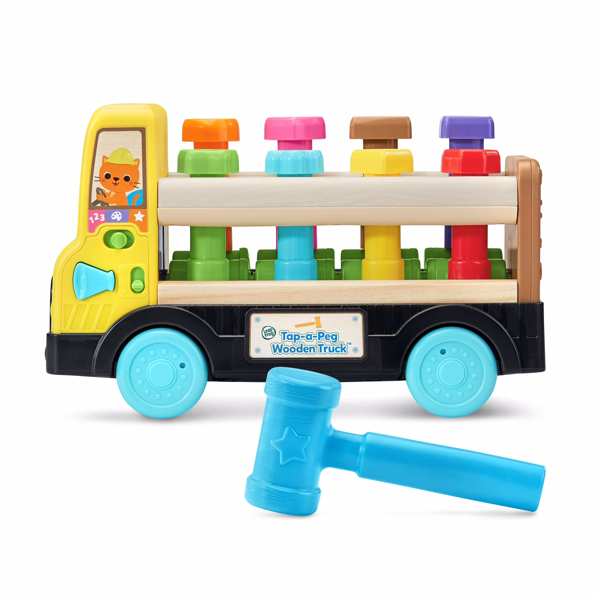 LeapFrog Tap a Peg Wooden Truck Wood with Accessories LeapFrog Tap a Peg Wooden Truck Wood with Accessories