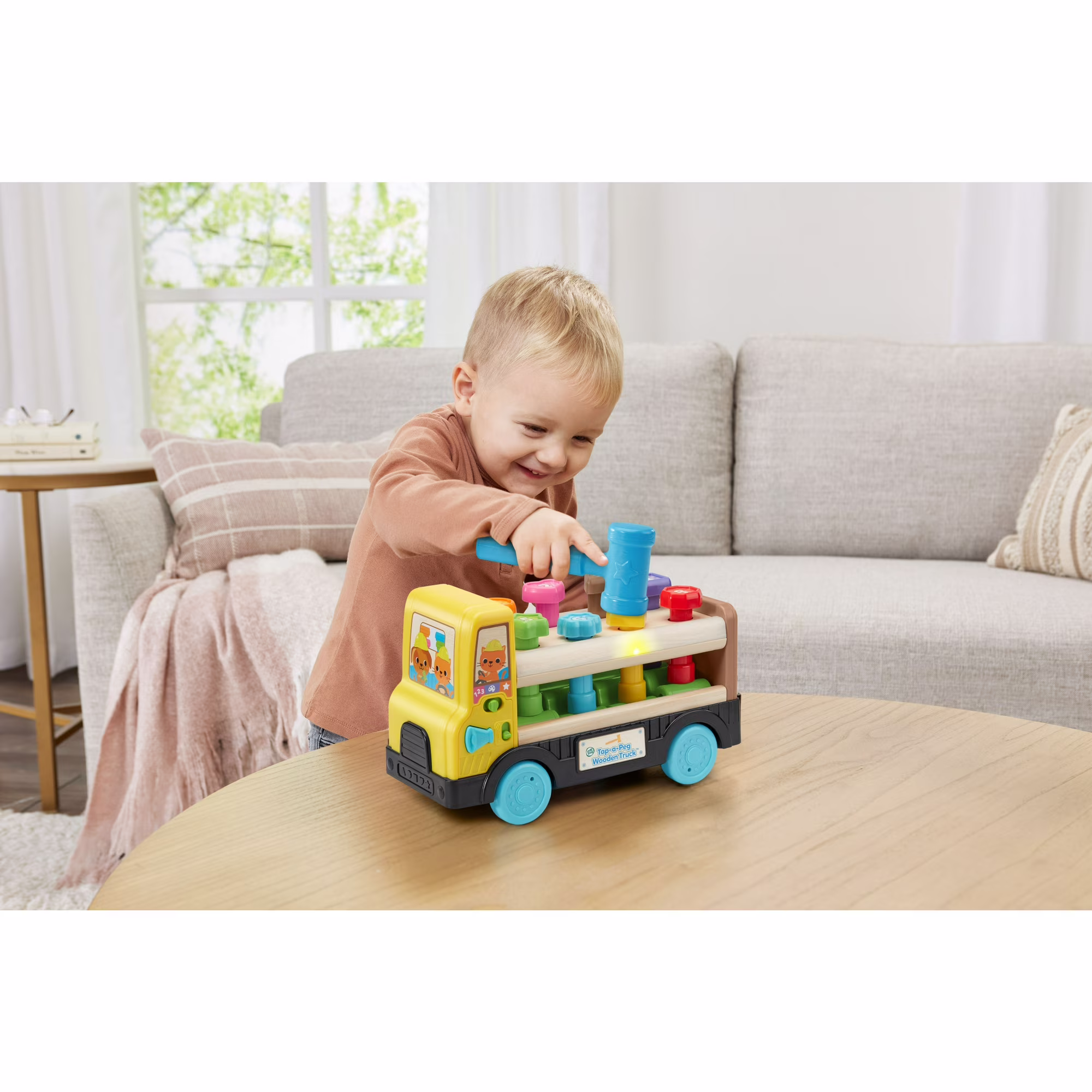 LeapFrog Tap a Peg Wooden Truck Wood with Accessories LeapFrog Tap a Peg Wooden Truck Wood with Accessories
