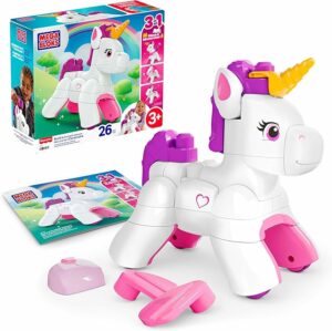 MEGA BLOKS Toddler Block Toys Set Build & Enchant Unicorn