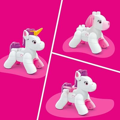 MEGA BLOKS Toddler Block Toys Set Build & Enchant Unicorn