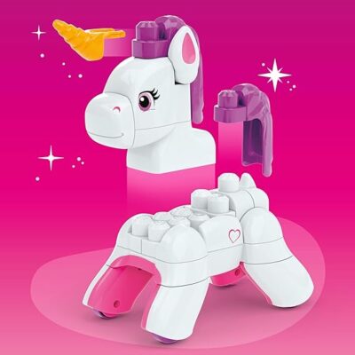 MEGA BLOKS Toddler Block Toys Set Build & Enchant Unicorn