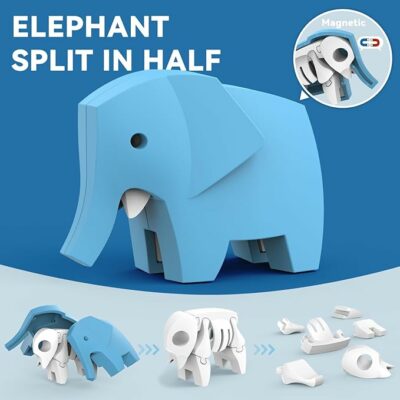 Magnetic Animal Building Toys 3D Puzzle Animals for Kids