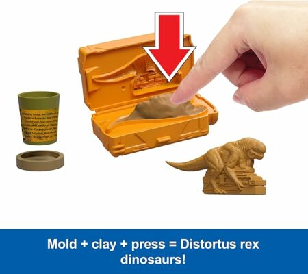 Mattel Jurassic World Distortus Rex Lab Sensory Playset with Mini Figures