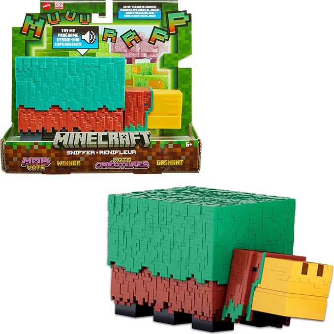 Mattel Minecraft Sniffer Action Figure with Game-Accurate Sounds