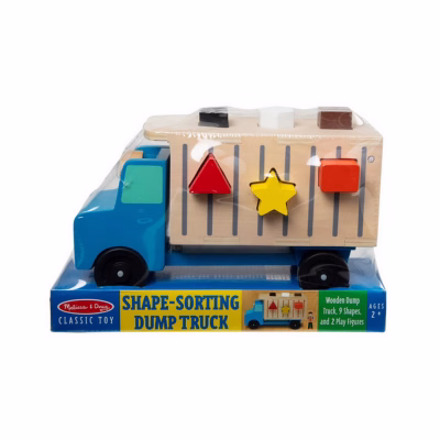Melissa & Doug Shape Sorting Dump Truck with Take Along Show Horse Stable