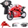 Mini RC Motorcycle 2.4G Full Proportional Remote Control Bike
