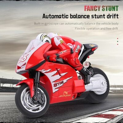 Mini RC Motorcycle 2.4G Full Proportional Remote Control Bike