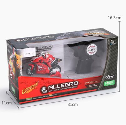 Mini RC Motorcycle 2.4G Full Proportional Remote Control Bike