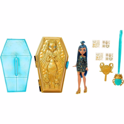 Monster Collectible High Cleo DeNile Golden Glam Case Doll Play Set